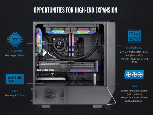 Thermaltake Ceres 300 Black Computer Case